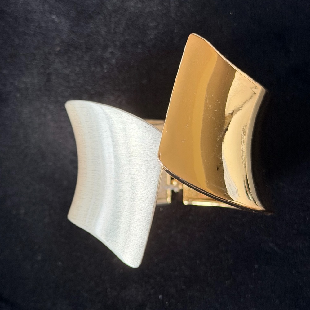 Gold and Silver Tone Cuff Bracelet